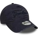 czapki-zakrzywiona-granatowy-tasma-regulowana-9twenty-distress-wordmark-new-york-yankees-mlb-new-era
