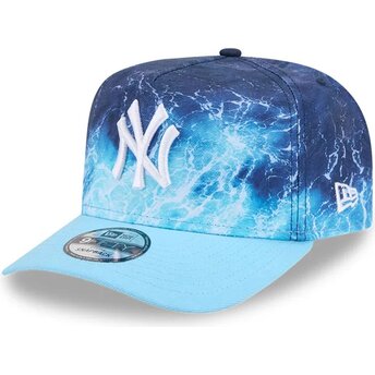 Czapki zakrzywiona niebieski snapback 9FIFTY A Frame Deep Water New York Yankees MLB New Era