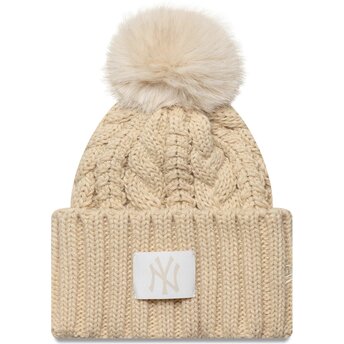 Czapki pompon beżowy dla dziecka Cable New York Yankees MLB New Era