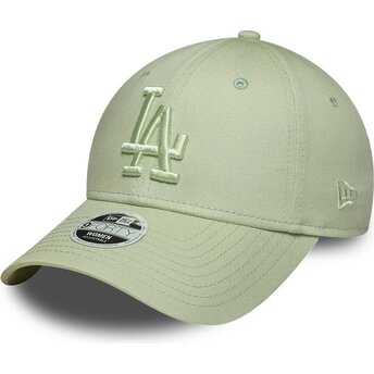 Czapki zakrzywiona zielony taśma regulowana 9FORTY League Essential Los Angeles Dodgers MLB New Era