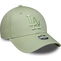 czapki-zakrzywiona-zielony-tasma-regulowana-9forty-league-essential-los-angeles-dodgers-mlb-new-era