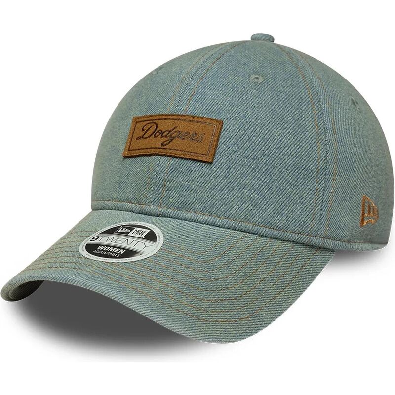 czapki-zakrzywiona-niebieski-tasma-regulowana-9twenty-denim-los-angeles-dodgers-mlb-new-era