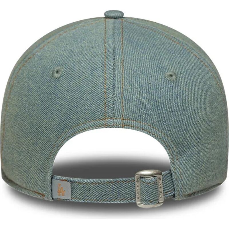 czapki-zakrzywiona-niebieski-tasma-regulowana-9twenty-denim-los-angeles-dodgers-mlb-new-era
