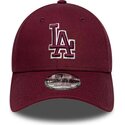 czapki-zakrzywiona-czerwony-tasma-regulowana-9forty-team-outline-los-angeles-dodgers-mlb-new-era