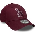 czapki-zakrzywiona-czerwony-tasma-regulowana-9forty-team-outline-los-angeles-dodgers-mlb-new-era