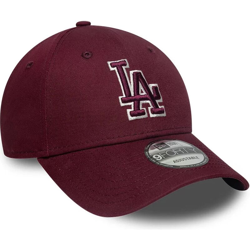 czapki-zakrzywiona-czerwony-tasma-regulowana-9forty-team-outline-los-angeles-dodgers-mlb-new-era
