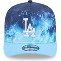 czapki-zakrzywiona-niebieski-snapback-9fifty-a-frame-deep-water-los-angeles-dodgers-mlb-new-era