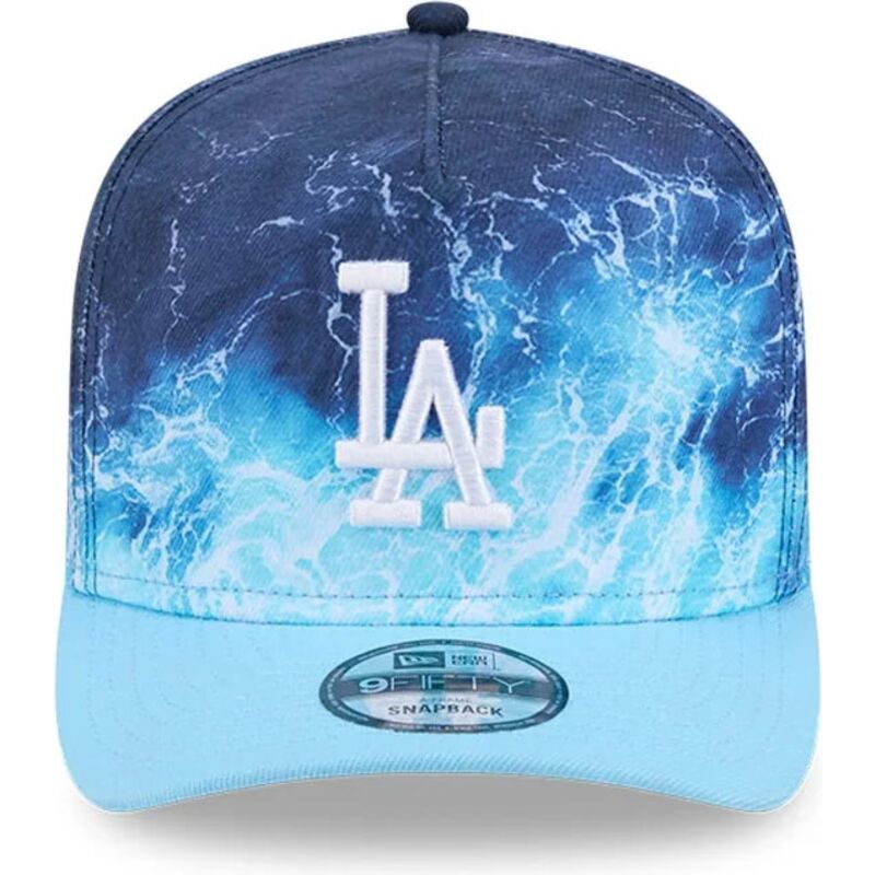 czapki-zakrzywiona-niebieski-snapback-9fifty-a-frame-deep-water-los-angeles-dodgers-mlb-new-era
