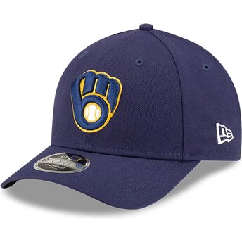 Czapki zakrzywiona granatowy snapback 9FORTY M-Crown Player Replica Milwaukee Brewers MLB New Era