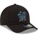 czapki-zakrzywiona-czarny-snapback-9forty-m-crown-player-replica-miami-marlins-mlb-new-era