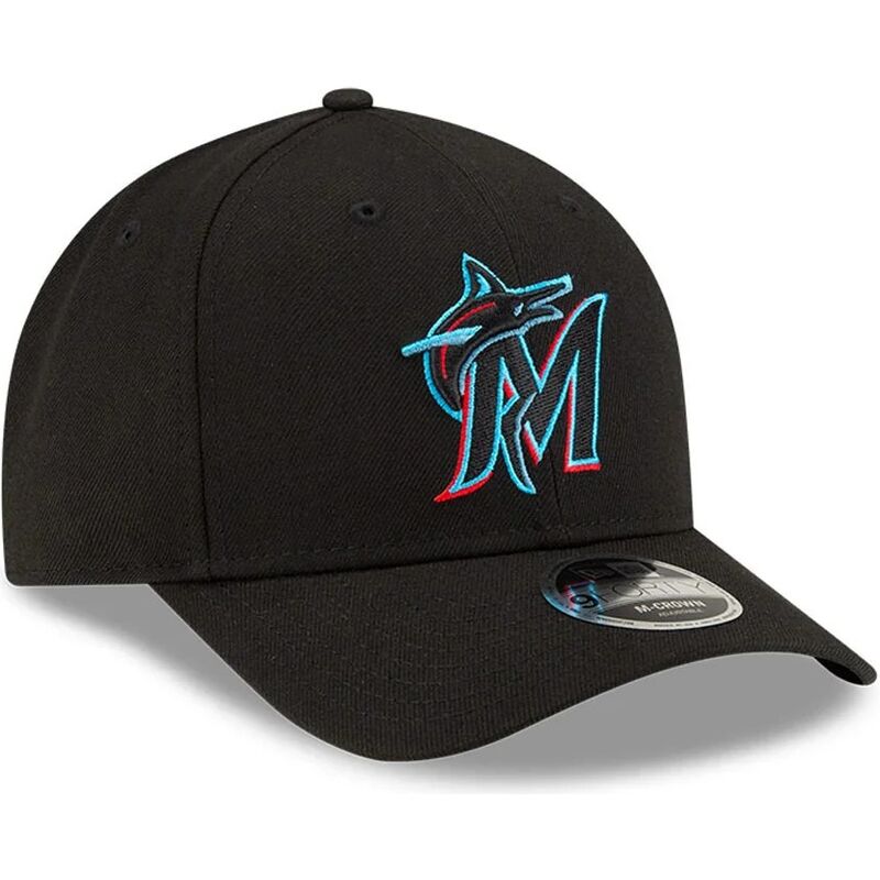czapki-zakrzywiona-czarny-snapback-9forty-m-crown-player-replica-miami-marlins-mlb-new-era