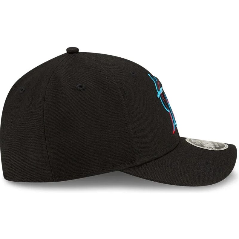 czapki-zakrzywiona-czarny-snapback-9forty-m-crown-player-replica-miami-marlins-mlb-new-era