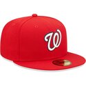 czapki-plaska-czerwony-dopasowany-59fifty-ac-perf-washington-nationals-mlb-new-era
