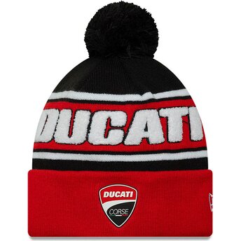 Czapki pompon czerwony Sports Knit Ducati Motor MotoGP New Era