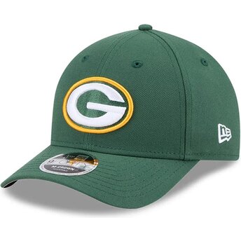 Czapki zakrzywiona zielony snapback 9FORTY M-Crown Team Green Bay Packers NFL New Era
