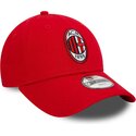 czapki-zakrzywiona-czerwony-tasma-regulowana-dla-dziecka-9forty-core-ac-milan-serie-a-new-era