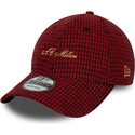 czapki-zakrzywiona-czerwony-tasma-regulowana-9forty-houndstooth-ac-milan-serie-a-new-era