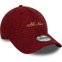czapki-zakrzywiona-czerwony-tasma-regulowana-9forty-houndstooth-ac-milan-serie-a-new-era