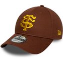 czapki-zakrzywiona-brazowy-snapback-9forty-seasonal-stade-toulousain-top-14-new-era
