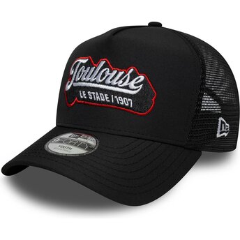 Czapki zakrzywiona czarny snapback dla dziecka E Frame Patch Stade Toulousain New Era