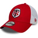 czapki-zakrzywiona-czerwony-tasma-regulowana-9forty-league-stade-toulousain-top-14-new-era