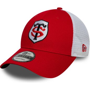 Czapki zakrzywiona czerwony taśma regulowana 9FORTY League Stade Toulousain Top 14 New Era