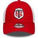 czapki-zakrzywiona-czerwony-tasma-regulowana-dla-dziecka-9forty-league-stade-toulousain-top-14-new-era