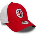 czapki-zakrzywiona-czerwony-tasma-regulowana-dla-dziecka-9forty-league-stade-toulousain-top-14-new-era