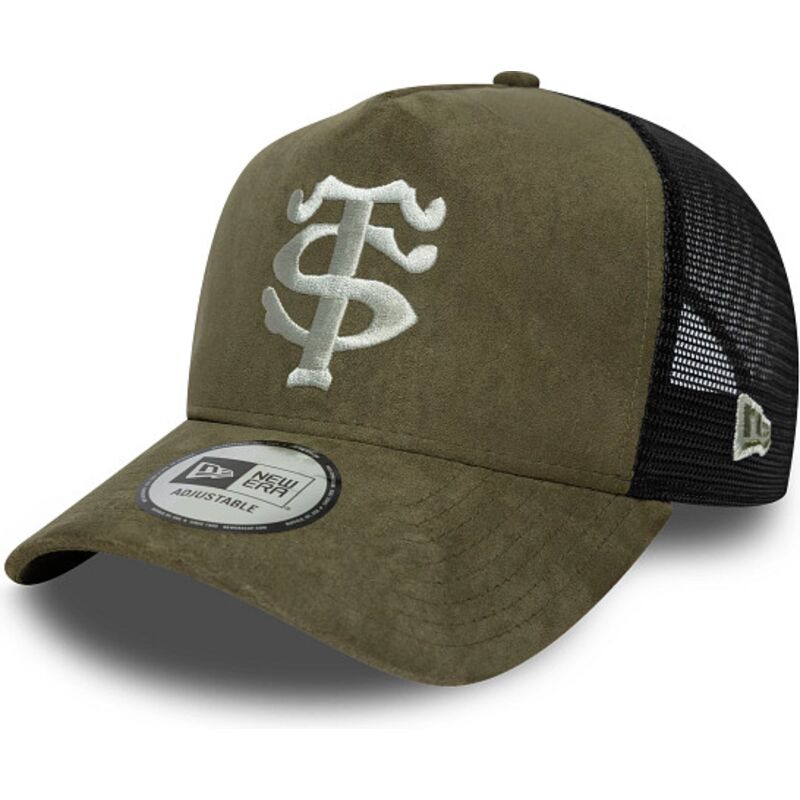 czapki-zakrzywiona-zielony-snapback-e-frame-faux-suede-stade-toulousain-top-14-new-era