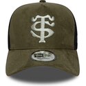 czapki-zakrzywiona-zielony-snapback-e-frame-faux-suede-stade-toulousain-top-14-new-era