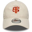 czapki-zakrzywiona-bezowy-tasma-regulowana-9twenty-faux-suede-stade-toulousain-top-14-new-era