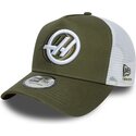czapki-zakrzywiona-zielony-snapback-a-frame-seasonal-haas-f1-team-formula-1-new-era