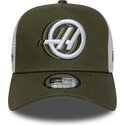 czapki-zakrzywiona-zielony-snapback-a-frame-seasonal-haas-f1-team-formula-1-new-era