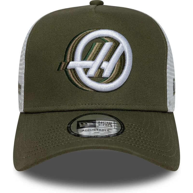 czapki-zakrzywiona-zielony-snapback-a-frame-seasonal-haas-f1-team-formula-1-new-era