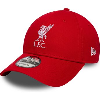 Czapki zakrzywiona czerwony taśma regulowana 9FORTY Core Liverpool Football Club Premier League New Era