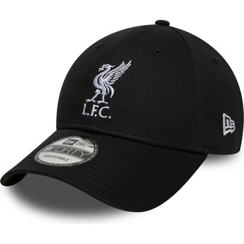 Czapki zakrzywiona czarny taśma regulowana 9FORTY Core Liverpool Football Club Premier League New Era