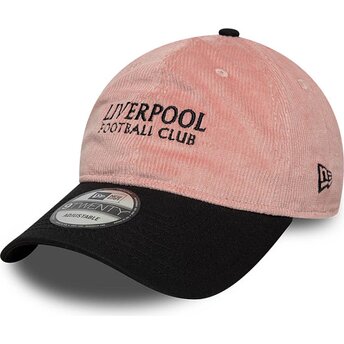Czapki zakrzywiona róż taśma regulowana 9TWENTY Cord Liverpool Football Club Premier League New Era