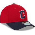 czapki-zakrzywiona-czerwony-snapback-9forty-m-crown-player-replica-cleveland-guardians-mlb-new-era