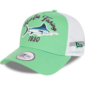 Czapki zakrzywiona zielony snapback A Frame Fishing New Era