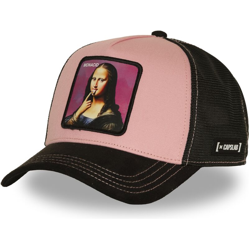 czapki-zakrzywiona-roz-snapback-acid-art1-monacid-mona-lisa-famous-capslab