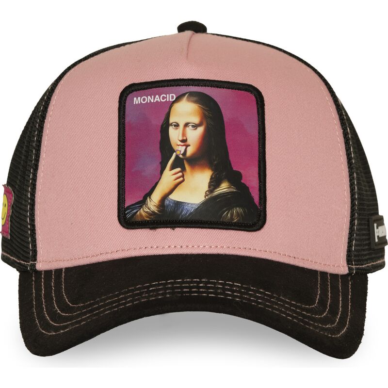 czapki-zakrzywiona-roz-snapback-acid-art1-monacid-mona-lisa-famous-capslab