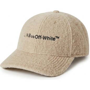 Czapki zakrzywiona beżowy taśma regulowana Embroidered Sherpa L/AB c/o Off-White™