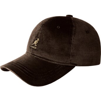 Czapki zakrzywiona brązowy taśma regulowana Cord Baseball Kangol