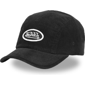 Czapki zakrzywiona 5 panel czarny taśma regulowana C5P VEL05 Von Dutch