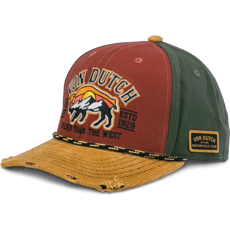 czapki-zakrzywiona-czerwony-snapback-sem15-von-dutch