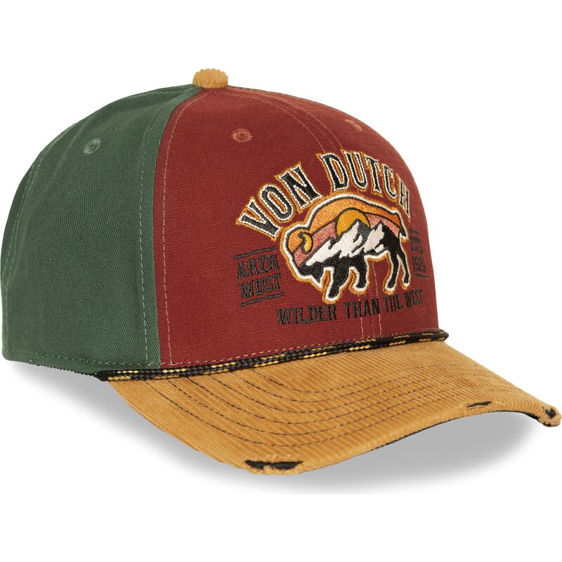 czapki-zakrzywiona-czerwony-snapback-sem15-von-dutch
