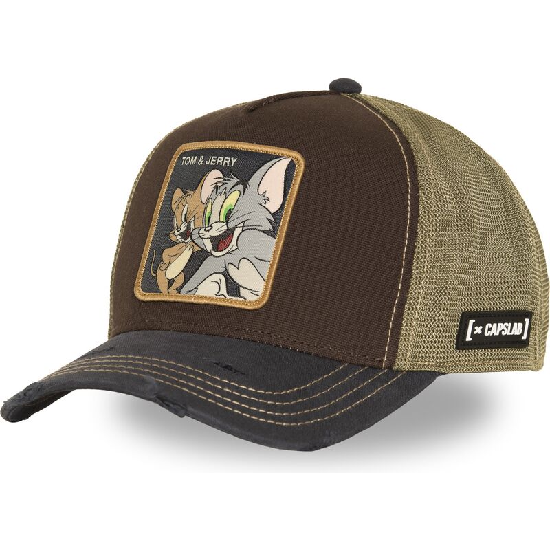 czapki-zakrzywiona-brazowy-snapback-taj9-jat-tom-i-jerry-looney-tunes-capslab