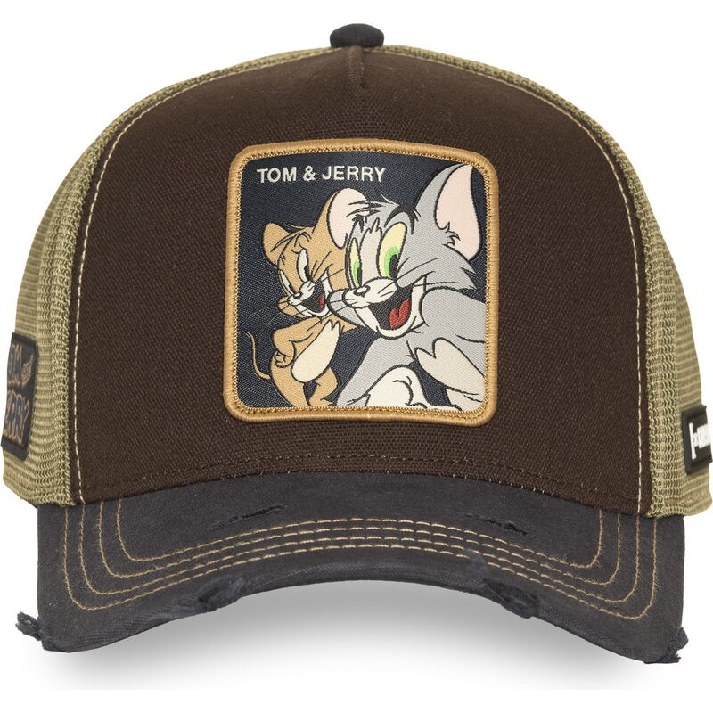 czapki-zakrzywiona-brazowy-snapback-taj9-jat-tom-i-jerry-looney-tunes-capslab