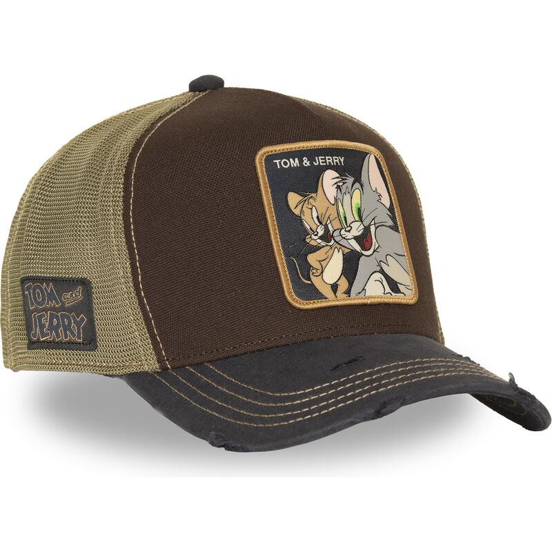 czapki-zakrzywiona-brazowy-snapback-taj9-jat-tom-i-jerry-looney-tunes-capslab