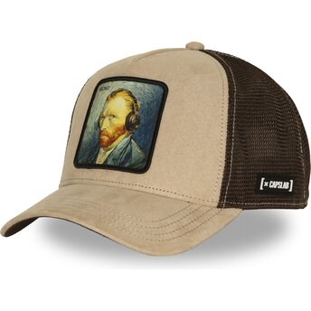 Czapki zakrzywiona beżowy snapback ART1 MONO Vincent van Gogh Famous Capslab